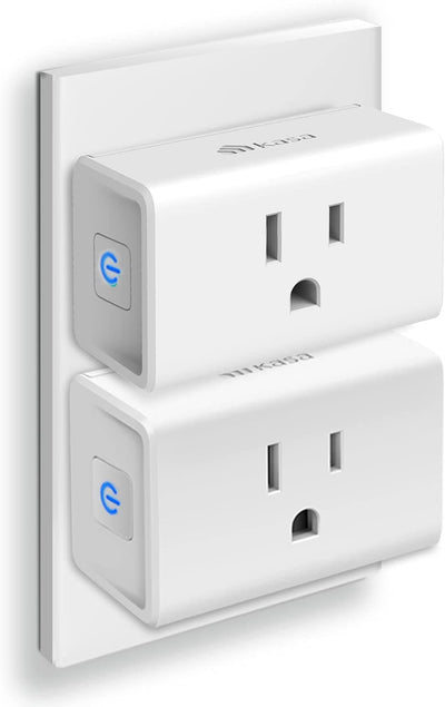  Smart Plug Ultra Mini 15A, Smart Home Wi-Fi Outlet Works with Alexa, Google Home & IFTTT, No Hub Required, UL Certified, 2.4G Wifi Only, 2-Pack(Ep10P2) , White
