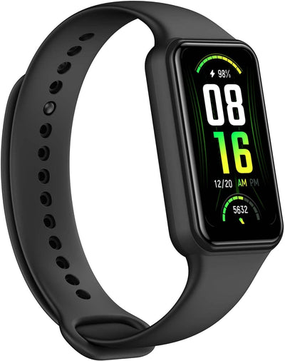 Band 5 Activity Fitness Tracker with Alexa Built-In, 15-Day Battery Life, Blood Oxygen, Heart Rate, Sleep & Stress Monitoring, 5 ATM Water Resistant, Fitness Watch for Men Women Kids, Black