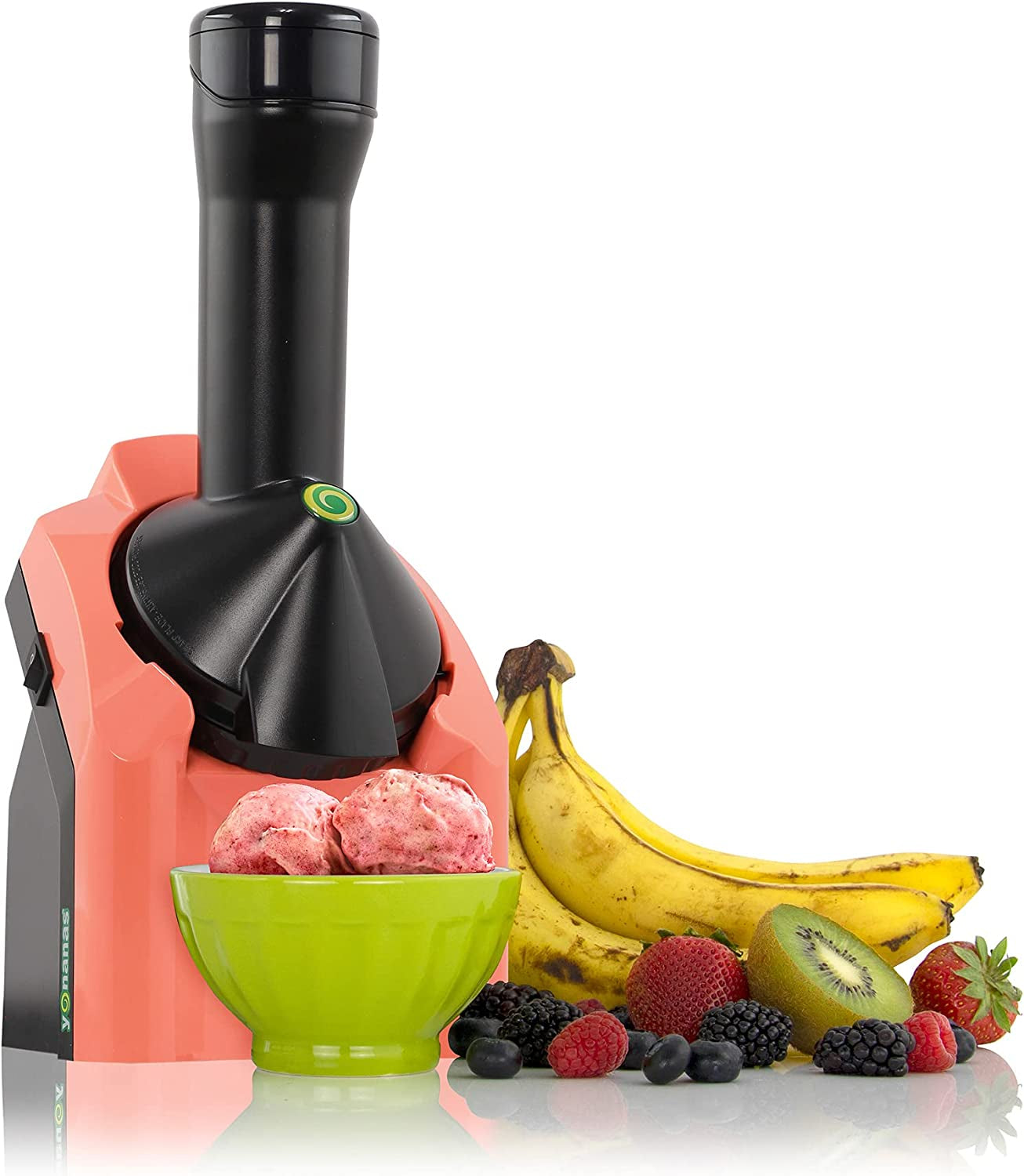  902 Classic Vegan, Dairy-Free Frozen Fruit Soft Serve Maker, Includes 36 Recipes, 200-Watts, Silver